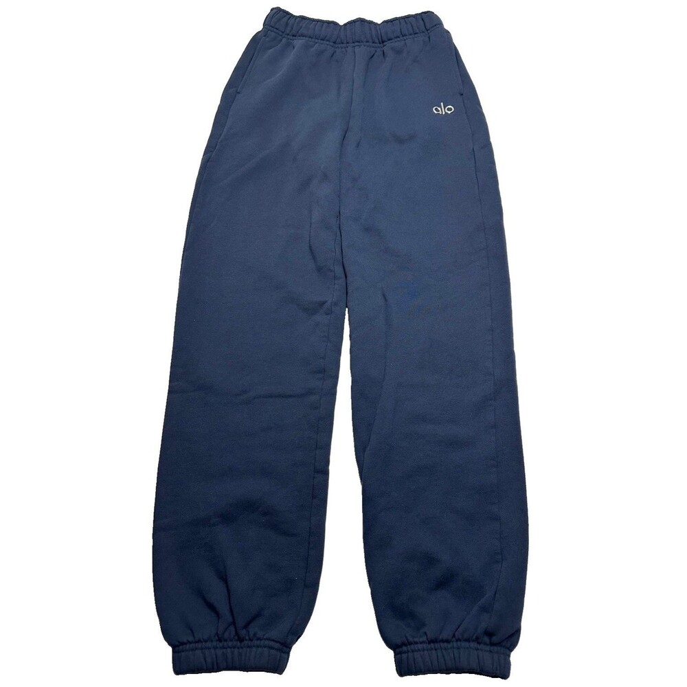 Women's Alo Accolade Jogger Sweatpant 27" Size XXS-XS Navy Blue